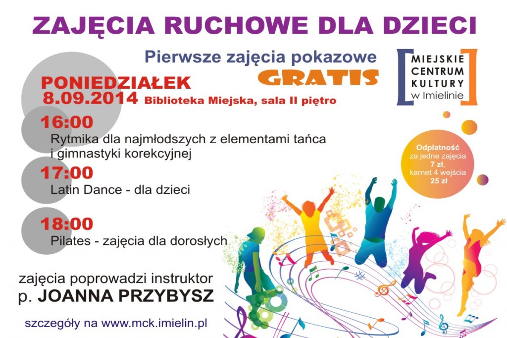 Zapraszamy na zajęcia pokazowe gratis