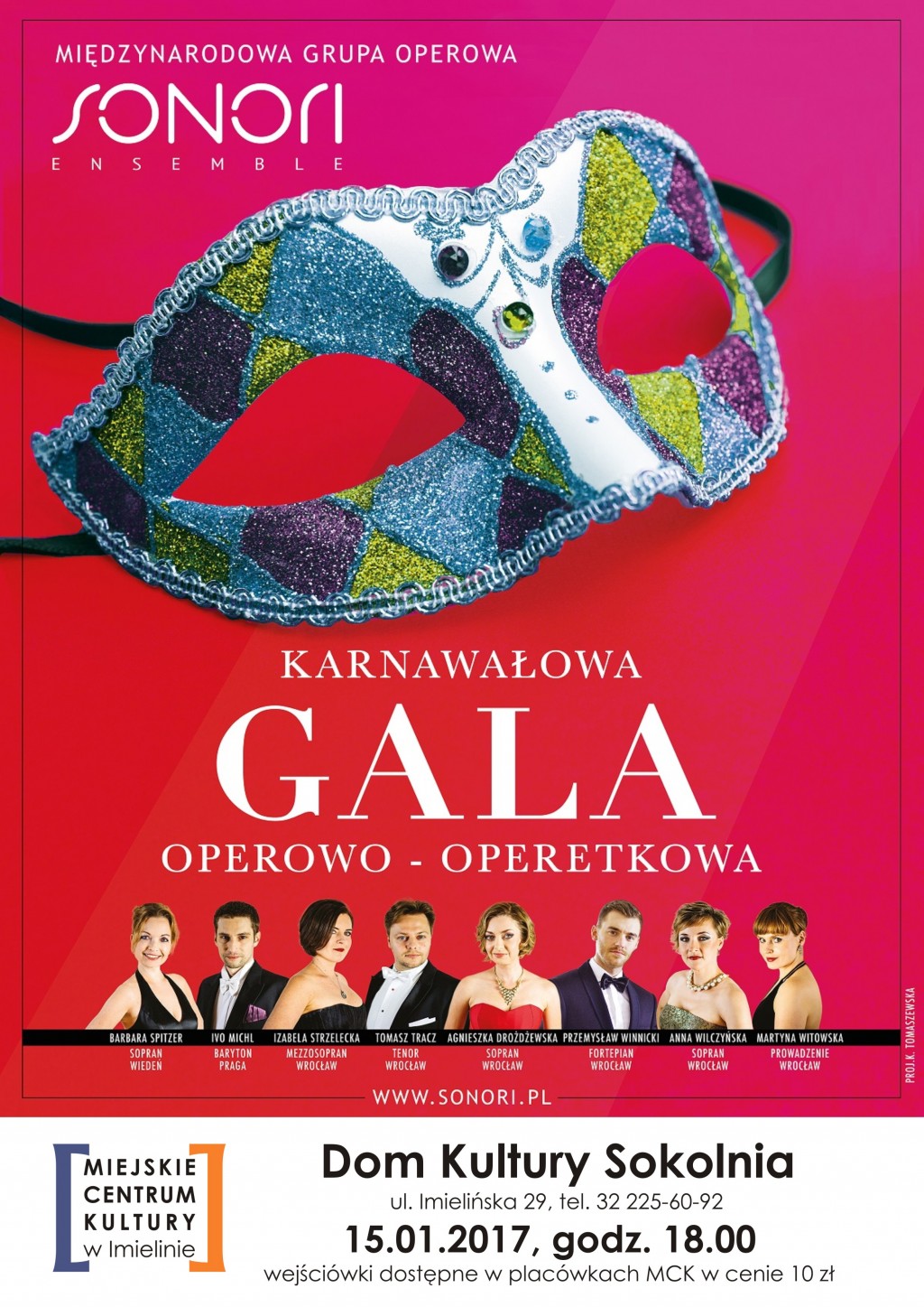 15 stycznia (niedziela) godz. 18.00 Karnawałowa Gala Operowo-Operetkowa