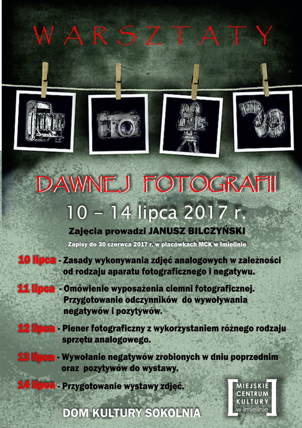 Warsztaty Dawnej Fotografii 10-14 lipca 2017r.