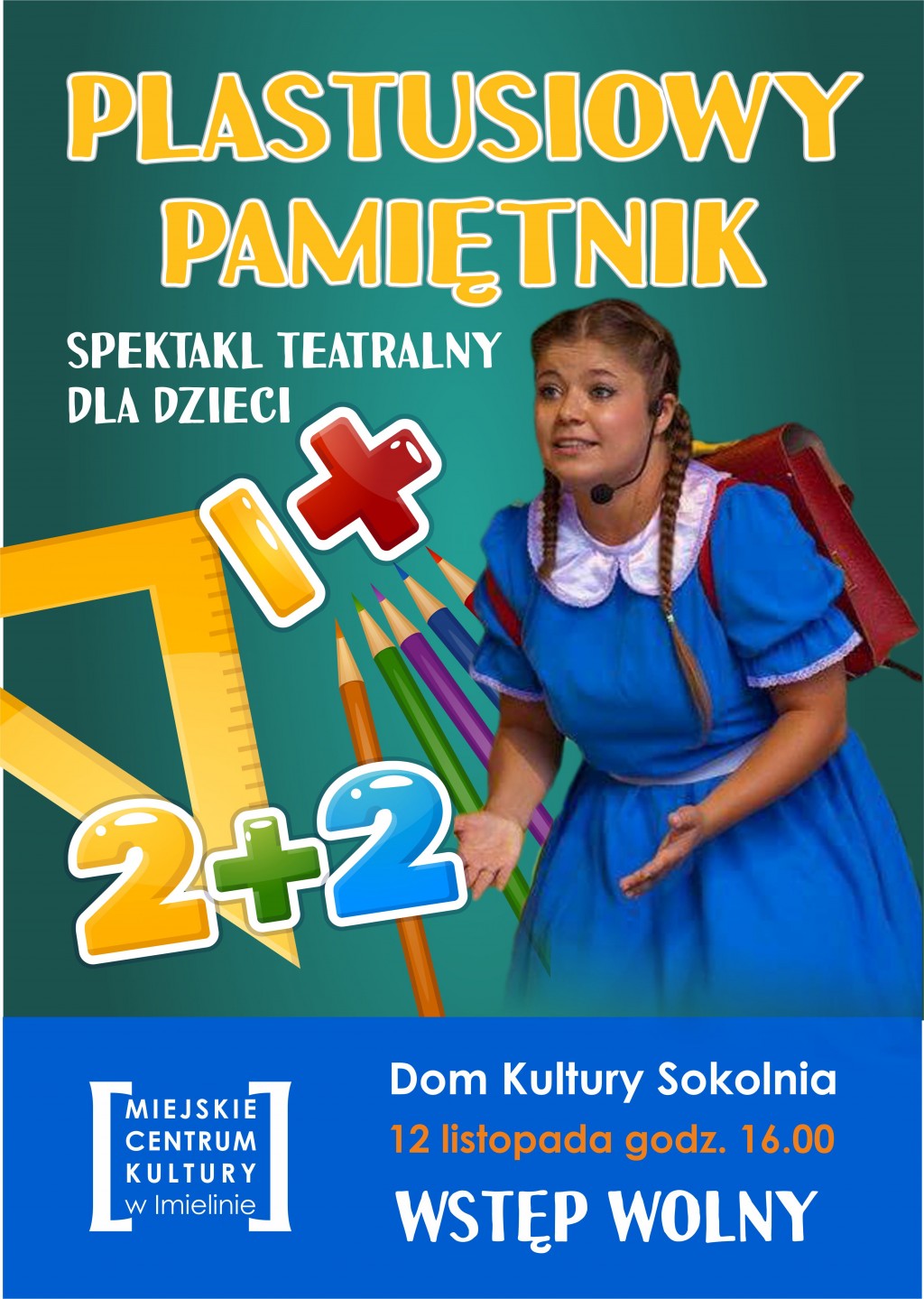 12 listopada (niedziela) godz. 16:00 „Plastusiowy pamiętnik”