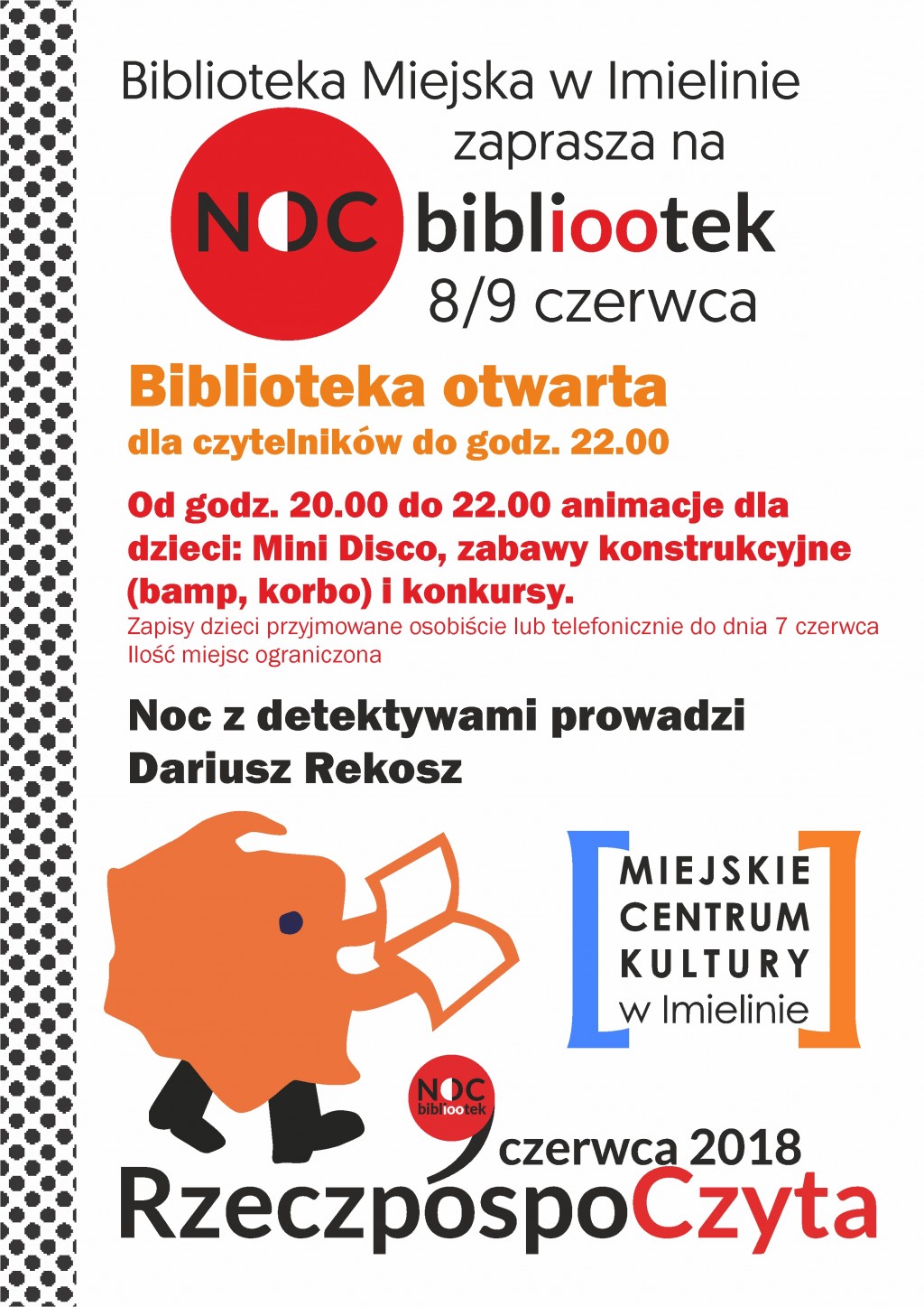 Noc Bibliotek 8/9 czerwca 2018 r.