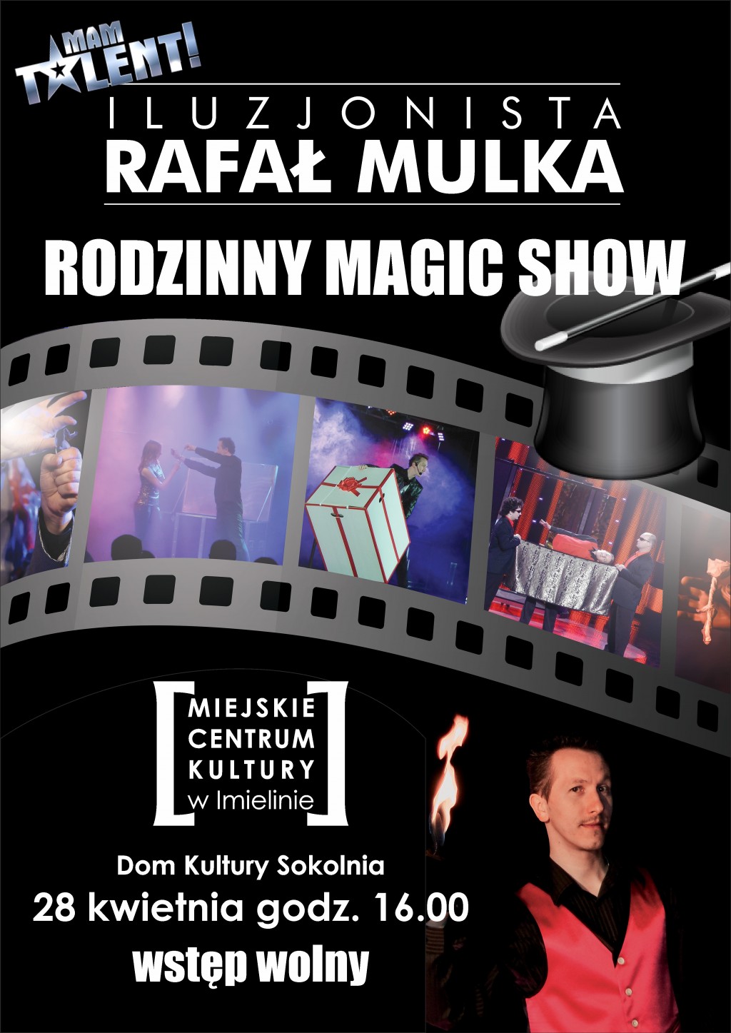 28 kwietnia (niedziela) godz. 16.00 Rodzinny Magic Show