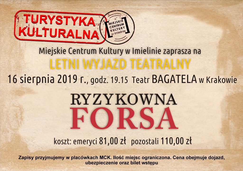 Turystyka Kulturalna - Teatr Bagatela w Krakowie