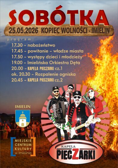 „Sobótka na Kopcu” – rodzinna impreza plenerowa 25 maja (poniedziałek) godz. 17:00-22:00